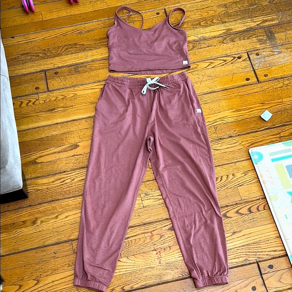 Vuori Boyfriend Sweatpants and Tank Set
